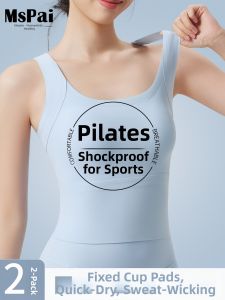 MsPai | Yoga Pilates Bra High Support Sweat Wicking