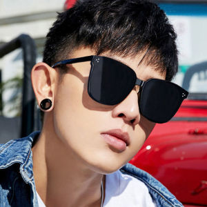 ¤♣ 【眼镜】Glasses,新款偏光太阳眼镜.防紫外线墨镜.潮男眼镜 New polarizing sunglasses. UV resistant sunglasses. Trendy mens glasses墨镜男韩版潮流潮GM明星同款太阳镜男抖音网红蹦迪必备男士眼镜酷
