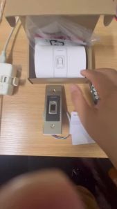 Embed Mounted Metal IP68 Waterproof Standalone RFID Access Control Biometrics Fingerprint Door lock Opener Proximity Card Reader