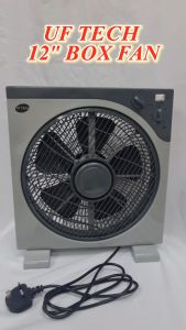UF Tech Box Fan 12 KYT-30A Simple Design Air Cooling Smart Timer 3 Speed Murah berkualiti 12V Fan M12 Fan - Lazada