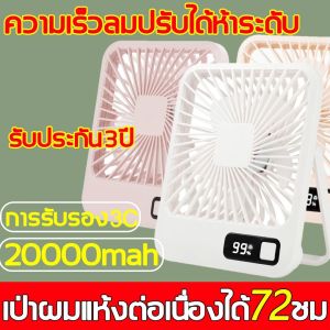 พัดลมตั้งโต๊ะ 6 นิ้ว พกพา พัดลม USB พัดลมมินิน้อง 5ใบ การหมุน 360° เสียงเบา