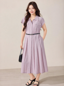 Casual Commute Slimming Pleated Dress