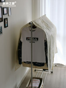 Floor Standing Clothes Hanger Dust Cover Single Double Rod Clothes Covering Cloth Wardrobe Dustproof Cover for Unfitted Closets