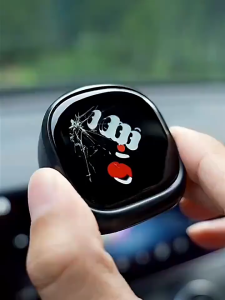 QUKER MANGOGO Car Robot Ornaments ElectronicCreative Car Interior Accessories Ornament Cartoon  Desk Decor toy doll model Decoration Kids toys Gift cuddly toy Robotic electronic pets