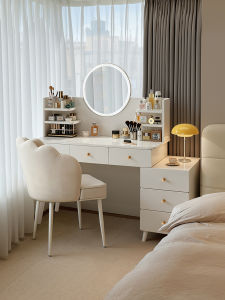 Bedside Table Integrated Makeup Desk Expandable