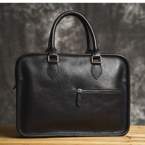 Genuine Leather Mens Bag Business Handbag Mens Briefcase Casual Shoulder Bag Crossbody Computer Bag Meeting Document Bag Mens Handbags 2024 New Designs ZRCX