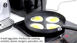 Frypan Telur Pancake 4 Lubang Variasi Non Stick Wajan Teflon Telur