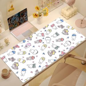 Miffy | Cut M-Miffy Kawaii Mouse Pad Non-slip Thickened MousePad Student Gaming Cushion Large Writing Lockedge Office