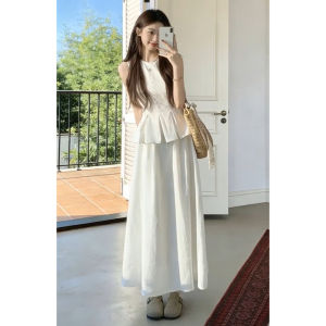 SENWA | Elegant French Summer Dress Vest Long Dress
