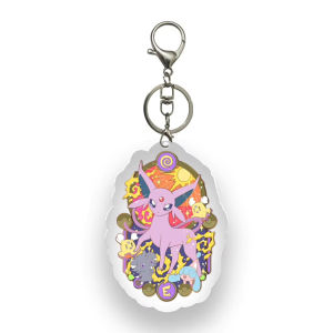 Bandai | for Ptcg Anime Peripheral Eevee Sylveon Espeon Vaporeon Umbreon Leafeon Glaceon Acrylic Keychain Backpack Pendant Fans Gift
