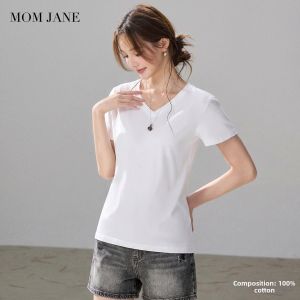 Mom Jane | Cotton Maternity Top Thin Short Sleeve
