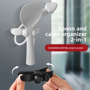 Kitchen Cable Organizer Silicone Power Cord Wrangler Cord Clasp Cable Holder Home Appliance Cord Management Tool