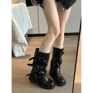 MIFULIAN | Retro High Calf Boots 2026 New Winter Autumn Style
