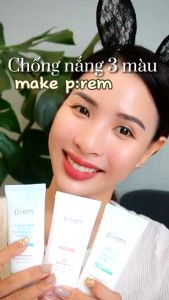 Kem chống nắng Make Prem UV Defense Me Hàn Quốc 50ml Lvy Shop Make P:rem SPF50+ nâng tone kiềm dầu cấp ẩm