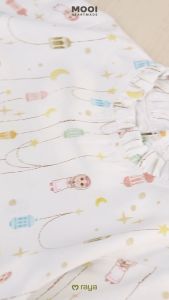 Mooi x Nussa Rarra Gamis Print Dress Anak Gamis Anak Perempuan Raya Collection