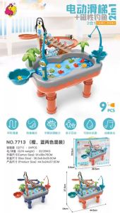 เล่นเด็ก ถูกถูกถูกเสริมพัฒนา - การเล่น PENGUIN FISHING SLIDE 2in1 #7713B