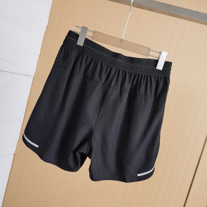 Mens Sport Shorts Quick Dry Running Loose Training Three-quarter Length Pants No-Show with Inner Pad Back Waist Can Put Mobile Phone Summer