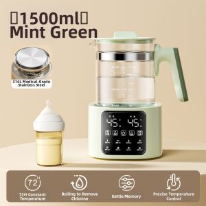 [China Plug Without Adapter] Thermal Milk Formula Maker Glass Water Kettle