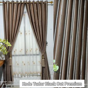 gorden minimalis bahan black out polos jendela rumah