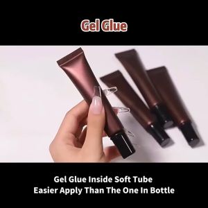 Nail Fake Nail Tips Extension Adhesive Glue Transparent Nail Acrylic UV Gel Art Design Fast Drying for Fake Nail Tips Extension Adhesive Transparent Acrylic Fast Drying Salon Home DIY Manicure Tool