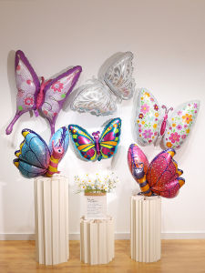 3D Butterfly Shape Aluminum Foil Balloons Cartoon Birthday Scene Decoration Costume Forest Childrens Day Celebration Balloons