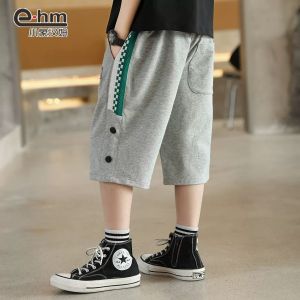 Boys Cotton Short Pants Summer Thin Medium Size Childrens Clothing Five-Point Pants Breathable Comfortable Casual Shorts