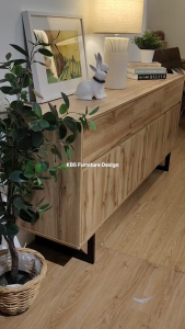 (FREE Installation+Shipping) KBS Whitner 6FT Sideboards and buffets / 3Drawers Storage 4Doors / Modern Contemporary / Large Storage Capacity / 180L x 40D x 85H cm