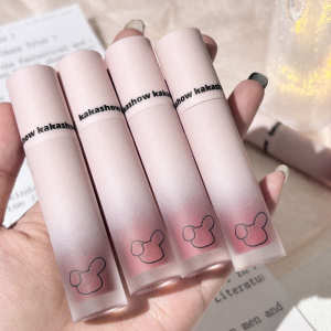 ♛Lip Glaze Velvet Fog Matte Women#39s White Lips and Cheeks Dual-use No Falling Color and No Stick Cup Lip Mud Pure genuine goods◎