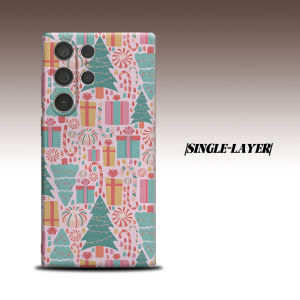 Pink Christmas Gift For Samsung Galaxy S26 S25 S24 A56 A36 Dual Layer Luxury Fashion Full Lens Protective Case