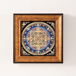 Custom Black Gold Square Vintage Framing Frame