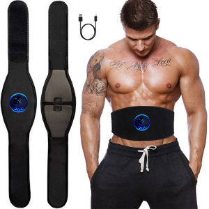 Electric Abs Abdominal Trainer Toning Belt EMS Muscle Stimulator Toner Smart Body Slimming Home Gym Fitness Equiment