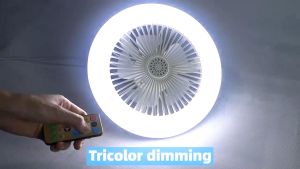 Anymore Ceiling Fan With Light Led E27 Three Color Lights Modern Ceiling Light Remote Control Lamp For Room 2 in 1 Chandelier Fan Lights