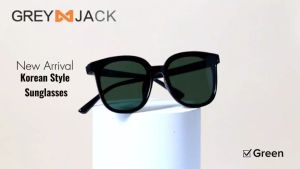 Grey Jack Kacamata Hitam Sunglasses Polarized Bahan TR Bentuk Kotak Anti UV400 Pria dan Wanita Trandy Casual Korean Style 012