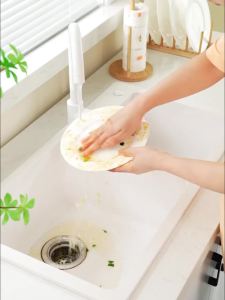 Dishwashing gloves durable waterproof rubber latex kitchen brush laundry household chores cleaning