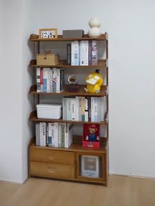 ตู้จัดเก็บหนังสือ แผงจัดเก็บติดพื้น หลายชั้น แบบง่าย สำหรับใช้ในบ้าน ตู้จัดเก็บหนังสือ แผงจัดเก็บสินค้าในห้องนั่งเล่น แผงจัดเก็บหนังสือ ตู้จัดเก็บ