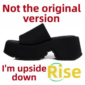 LANGWUHU | Height-Increasing Outdoor Slippers Black