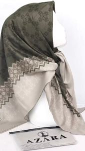 HIJAB SEGI EMPAT AZARA MOTIF TERBARU / KERUDUNG SEGI4 MOTIF /JILBAB MOTIF TERBARU