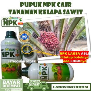 Pupuk Penyubur Daun Dan Batang Sawit Bibit NPK LAKSA GROW 500ml Pupuk NPK Cair untuk Bibit Kelapa Sawit - Pupuk Penyubur Daun Dan Bunga Klapa Sawit