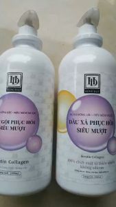 Gội xả phục hồi siêu mượt Hồng Đạt cặp dầu gội Hồng Đạt 2*2000ml