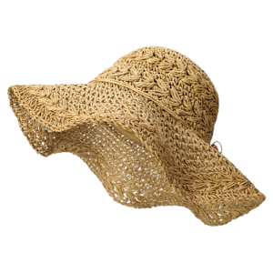 Cgediao | หมวกไหมพรมถักมือปีกกว้างสำหรับผู้หญิงในฤดูร้อน หมวกกันแดดชายหาดแบบพับได้ หมวกสไตล์ฝรั่งเศส หมวกไหมพรมสำหรับผู้หญิง