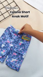 Celana Pendek Anak Short Motif 0-10 Tahun Bahan Katun