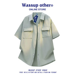 Casual Summer Loose Fit Workwear Shirt With Multiple Pockets