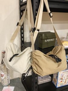 Casual Nylon Crossbody Bag for Women Fashionable 2024 Style Simple Pleated Single Shoulder Dumpling Bag with Zipper Closure