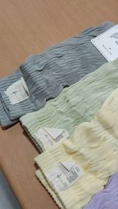 24104 Kaos Kaki Wanita cewek warna pastel Panjang Tinggi Sebetis Polos Korean Women Long Socks Bahan Katun Premium Sock korean style