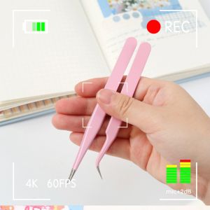 Nhíp đầu cong bằng thép không gỉ nhiều màu sắc tiện dụng