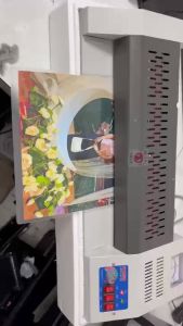 Máy ép Plastic YT 320 ép khổ 10x15 13x18 15x21 A4 A3 4 trục rulo lớn (2 trục nóng 2 trục nguội)