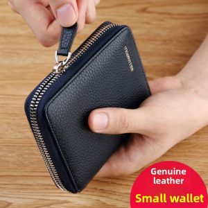 WILLIAMPOLO | Ví Nhỏ Da Thật Có Khoá kéo