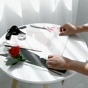 Plastik Mini Buket Mawar Rose plastik buker instan SF06