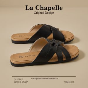 La Chapelle | Comfortable Bow Decorated Summer Slippers for Dresses