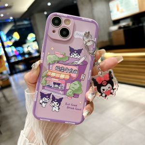 Cute Cartoon Realme True Me V60 V50 V30 Phone Case Full Cover Style with Crossbody Strap Environmental Friendly Soft Gel Shell